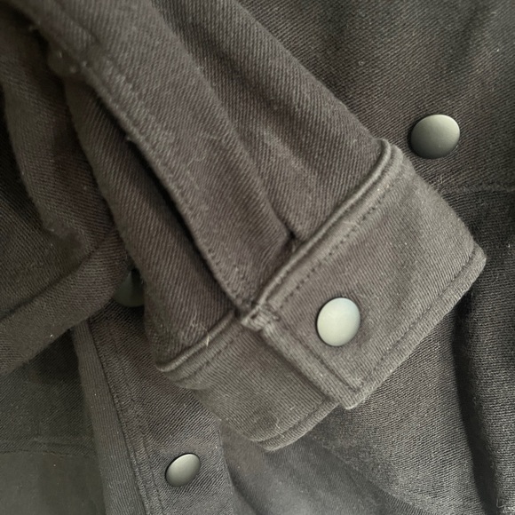 Women's Black Button-Up Jacket - Picture 5 of 7